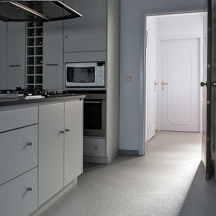 Natuursteentapijt keuken
