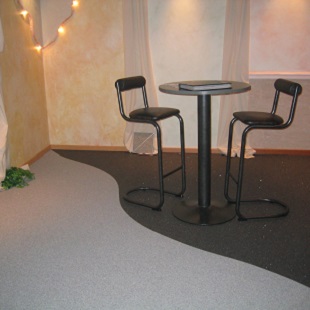 Natuursteentapijt beursstand