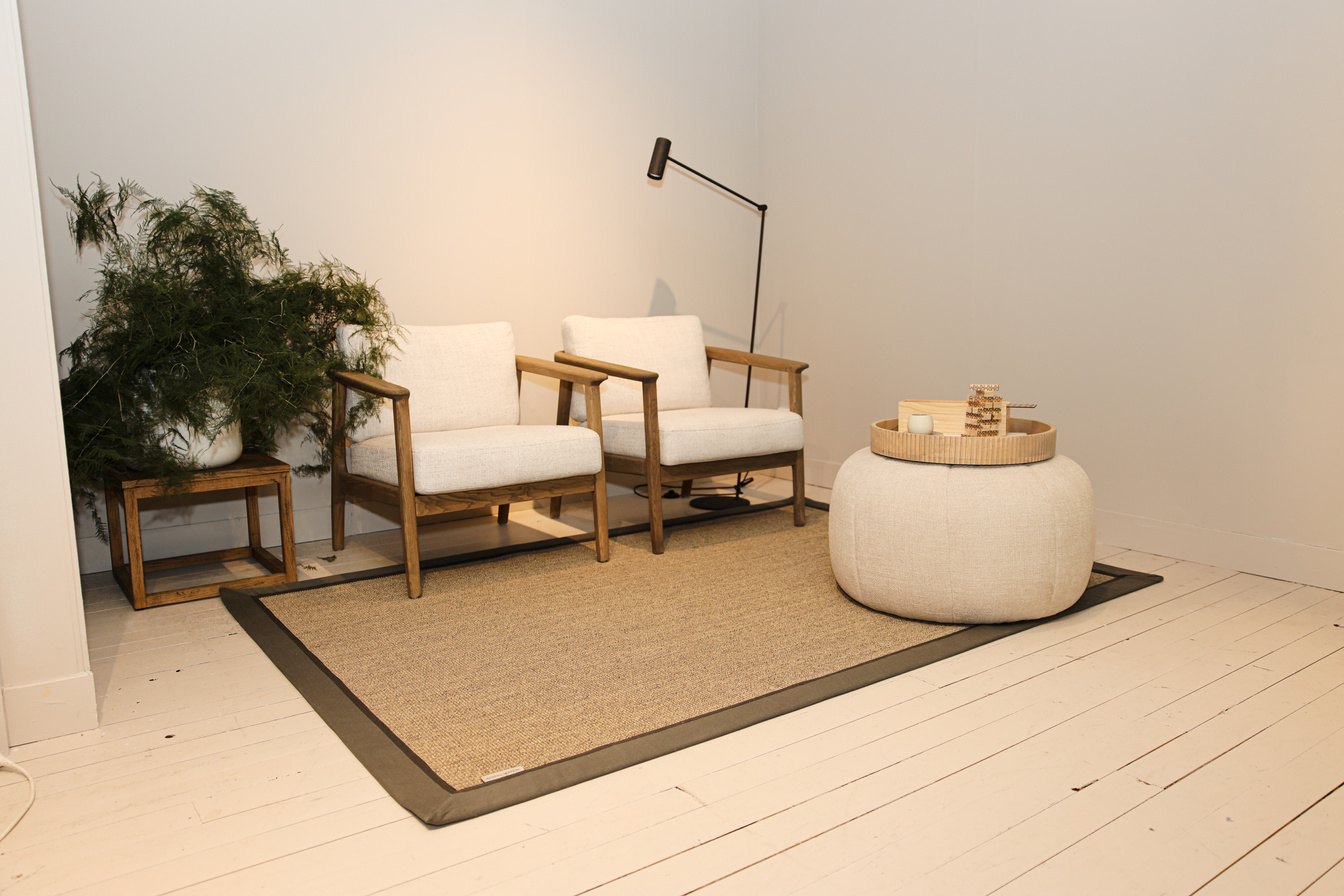 Rivièra Maison Naturelle vloerkleed met katoenen boord